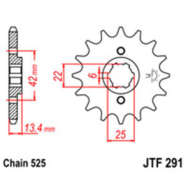 JT JT Gear Box Sprockets G/B 291-15T HON